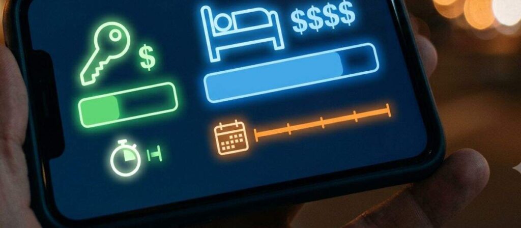 Cost comparison chart showing after-hours locksmith service versus hotel overnight cost in Champaign Urbana IL