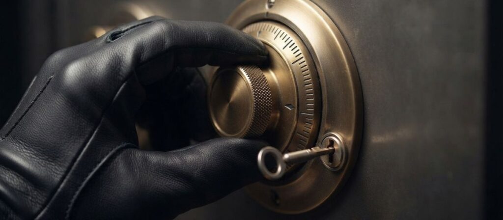 Change key and dial used for how to change the combination on a mechanical safe lock